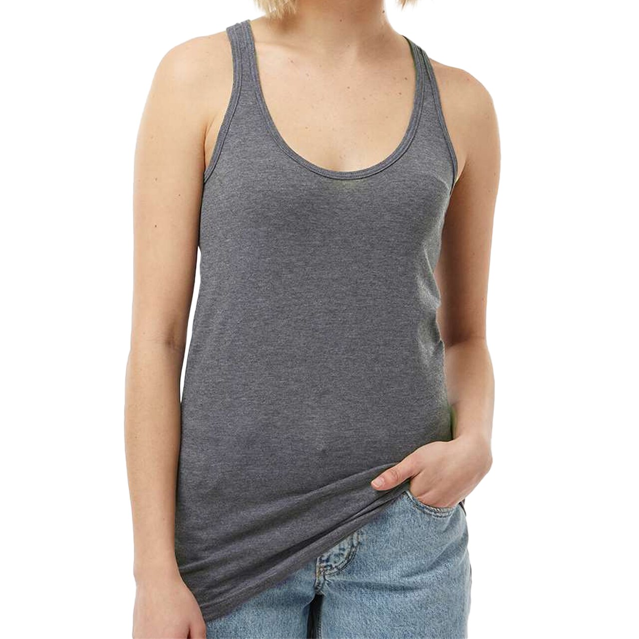 Tultex Women’s Poly-Rich Racerback Tank Top, Lightweight Sleeveless Blanks for DIY Crafting